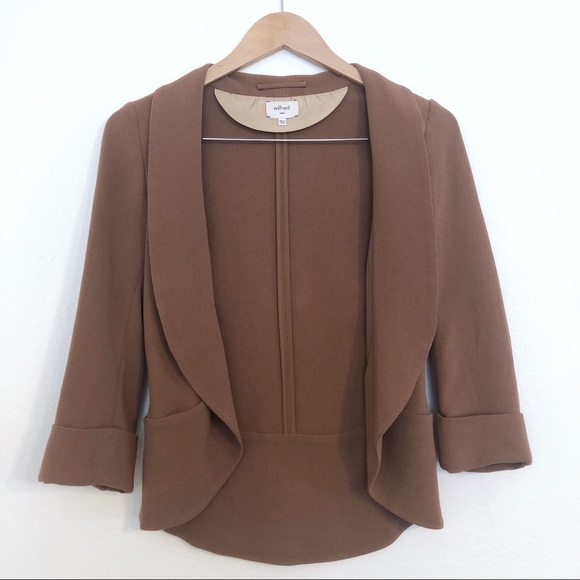 Rare Aritzia Wilfred Chevalier Camel Blazer - Picture 7 of 8